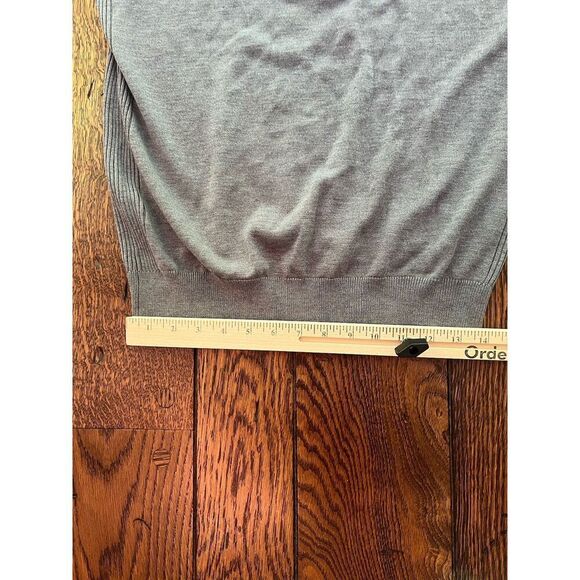 FootJoy Mens Drop Needle Lined Golf Sweater Heather Charcoal 29072 Size Small - Picture 5 of 6